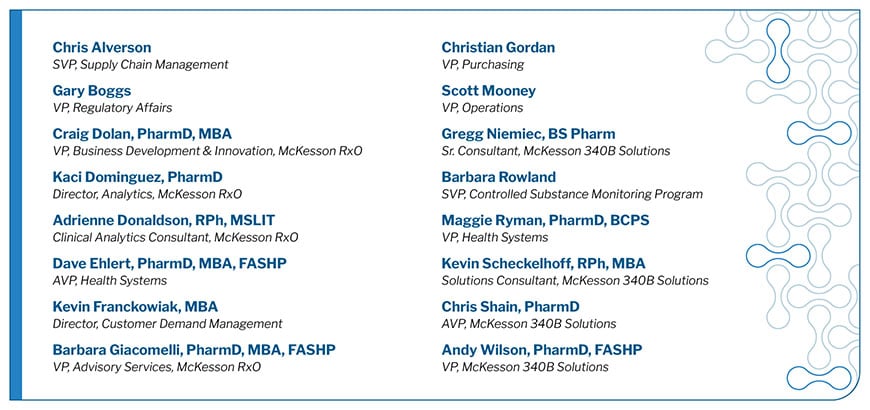 Screenshot of the many people that will be speaking in a webinar