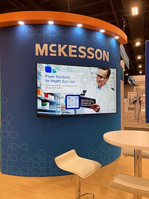 McKesson Payer Solutions booth at a convention