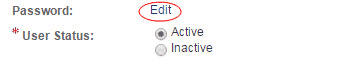 A screenshot showing how to change a user's status to active or inactive