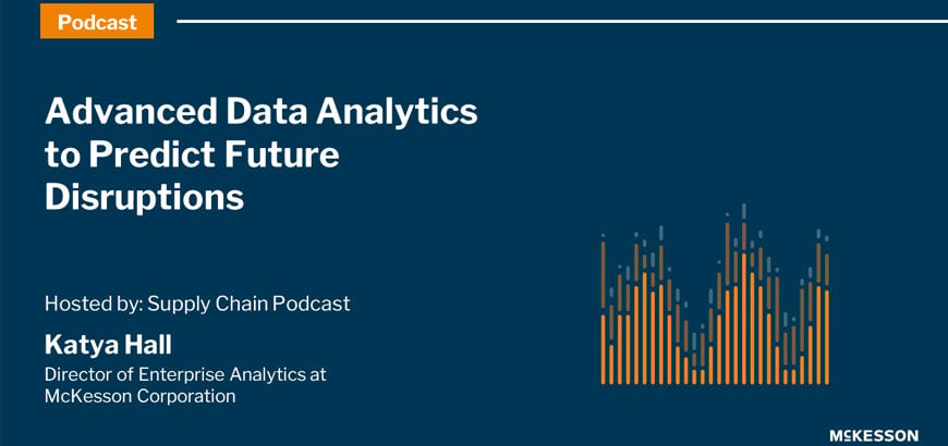 Screenshot of a title screen for a webinar on Advanced Data Analytics to Predict Future Disruptions